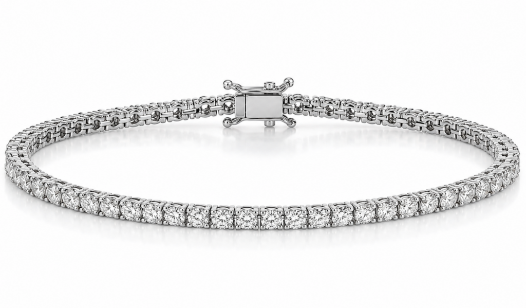 Diamond White Gold Tennis Bracelet