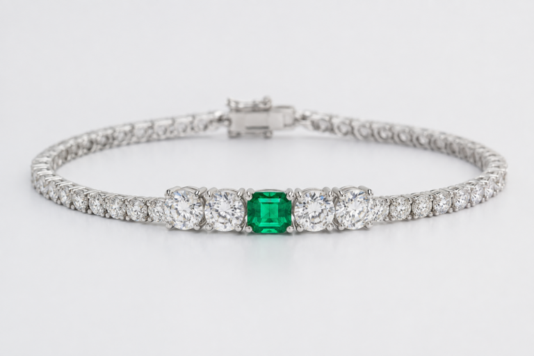 Silver Moissanite Tennis Bracelet